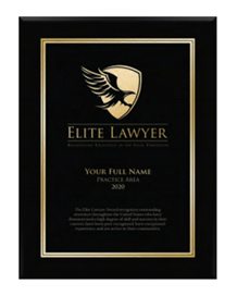 Elite Lawyer Plaque
