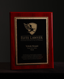 Elite Lawyer Plaque